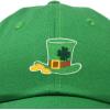 imageSt Patricks Leprechaun Hat Womens Embroidered Baseball CapKelly Green