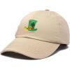 imageSt Patricks Leprechaun Hat Womens Embroidered Baseball CapKhaki