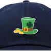 imageSt Patricks Leprechaun Hat Womens Embroidered Baseball CapNavy Blue