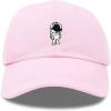 imageDALIX Astronaut Hat Galaxy Spaceman Baseball Caps for Men WomenWashed Pink