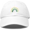 imageDALIX Embroidered Lucky Rainbow St Patricks Day Saint Pattys Dad Cap Hat WomenWhite