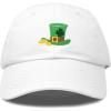 imageSt Patricks Leprechaun Hat Womens Embroidered Baseball CapWhite
