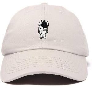 imageDALIX Astronaut Hat Galaxy Spaceman Baseball Caps for Men WomenBeige
