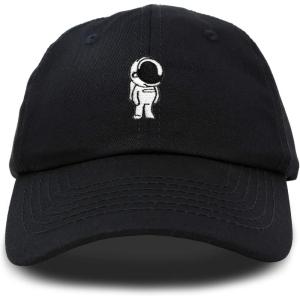 imageDALIX Astronaut Hat Galaxy Spaceman Baseball Caps for Men WomenBlack