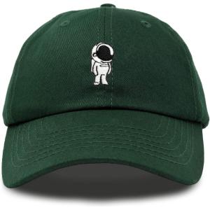 imageDALIX Astronaut Hat Galaxy Spaceman Baseball Caps for Men WomenDark Green