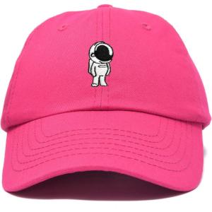 imageDALIX Astronaut Hat Galaxy Spaceman Baseball Caps for Men WomenHot Pink