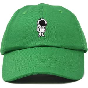 imageDALIX Astronaut Hat Galaxy Spaceman Baseball Caps for Men WomenKelly Green