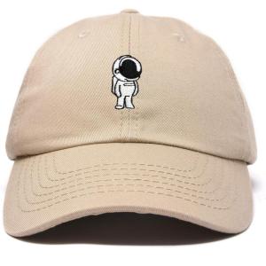 imageDALIX Astronaut Hat Galaxy Spaceman Baseball Caps for Men WomenKhaki