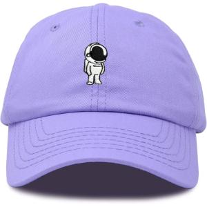 imageDALIX Astronaut Hat Galaxy Spaceman Baseball Caps for Men WomenLavender