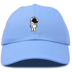 imageDALIX Astronaut Hat Galaxy Spaceman Baseball Caps for Men WomenLight Blue