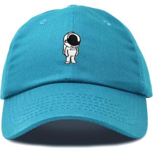 imageDALIX Astronaut Hat Galaxy Spaceman Baseball Caps for Men WomenTeal