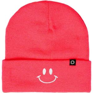 imageDALIX Embroidered Smile Face Beanie Skull CapNeon Pink