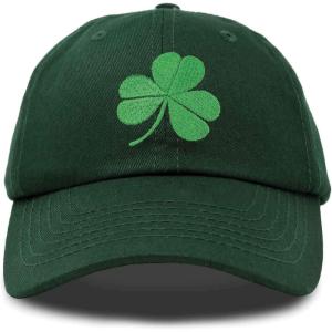 imageDALIX St Patricks Day Shamrock Hat Womens Embroidered Baseball CapDark Green