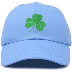 imageDALIX St Patricks Day Shamrock Hat Womens Embroidered Baseball CapLight Blue