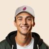 imageDALIX Donut Embroidered Mens Cotton Dad Hat Baseball CapBeige
