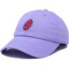 imageDALIX Donut Embroidered Mens Cotton Dad Hat Baseball CapLavender