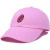 imageDALIX Donut Embroidered Mens Cotton Dad Hat Baseball CapLight Pink