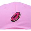 imageDALIX Donut Embroidered Mens Cotton Dad Hat Baseball CapLight Pink
