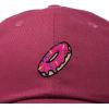 imageDALIX Donut Embroidered Mens Cotton Dad Hat Baseball CapMaroon