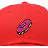 imageDALIX Donut Embroidered Mens Cotton Dad Hat Baseball CapRed