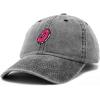 imageDALIX Donut Embroidered Mens Cotton Dad Hat Baseball CapWashed Black