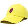 imageDALIX Donut Embroidered Mens Cotton Dad Hat Baseball CapYellow