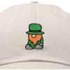 imageDALIX Embroidered Lucky Gnome St Patricks Dad Saint Pattys Cap Hat WomenBeige
