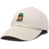 imageDALIX Embroidered Lucky Gnome St Patricks Dad Saint Pattys Cap Hat WomenBeige