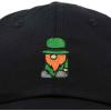 imageDALIX Embroidered Lucky Gnome St Patricks Dad Saint Pattys Cap Hat WomenBlack
