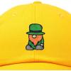 imageDALIX Embroidered Lucky Gnome St Patricks Dad Saint Pattys Cap Hat WomenGold