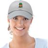 imageDALIX Embroidered Lucky Gnome St Patricks Dad Saint Pattys Cap Hat WomenGray