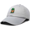 imageDALIX Embroidered Lucky Gnome St Patricks Dad Saint Pattys Cap Hat WomenGray