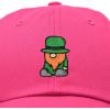 imageDALIX Embroidered Lucky Gnome St Patricks Dad Saint Pattys Cap Hat WomenHot Pink