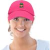 imageDALIX Embroidered Lucky Gnome St Patricks Dad Saint Pattys Cap Hat WomenHot Pink