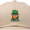 imageDALIX Embroidered Lucky Gnome St Patricks Dad Saint Pattys Cap Hat WomenKhaki