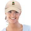 imageDALIX Embroidered Lucky Gnome St Patricks Dad Saint Pattys Cap Hat WomenKhaki