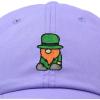 imageDALIX Embroidered Lucky Gnome St Patricks Dad Saint Pattys Cap Hat WomenLavender