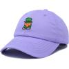 imageDALIX Embroidered Lucky Gnome St Patricks Dad Saint Pattys Cap Hat WomenLavender