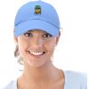 imageDALIX Embroidered Lucky Gnome St Patricks Dad Saint Pattys Cap Hat WomenLight Blue