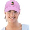 imageDALIX Embroidered Lucky Gnome St Patricks Dad Saint Pattys Cap Hat WomenLight Pink