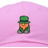 imageDALIX Embroidered Lucky Gnome St Patricks Dad Saint Pattys Cap Hat WomenLight Pink