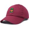 imageDALIX Embroidered Lucky Gnome St Patricks Dad Saint Pattys Cap Hat WomenMaroon