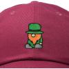 imageDALIX Embroidered Lucky Gnome St Patricks Dad Saint Pattys Cap Hat WomenMaroon