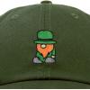 imageDALIX Embroidered Lucky Gnome St Patricks Dad Saint Pattys Cap Hat WomenOlive