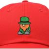 imageDALIX Embroidered Lucky Gnome St Patricks Dad Saint Pattys Cap Hat WomenRed