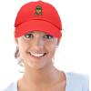 imageDALIX Embroidered Lucky Gnome St Patricks Dad Saint Pattys Cap Hat WomenRed