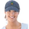 imageDALIX Embroidered Lucky Gnome St Patricks Dad Saint Pattys Cap Hat WomenWashed Navy Blue