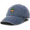 imageDALIX Embroidered Lucky Gnome St Patricks Dad Saint Pattys Cap Hat WomenWashed Navy Blue