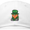 imageDALIX Embroidered Lucky Gnome St Patricks Dad Saint Pattys Cap Hat WomenWhite