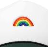 imageDALIX Embroidered Rainbow Trucker Cap Hat Men WomenDark Green White